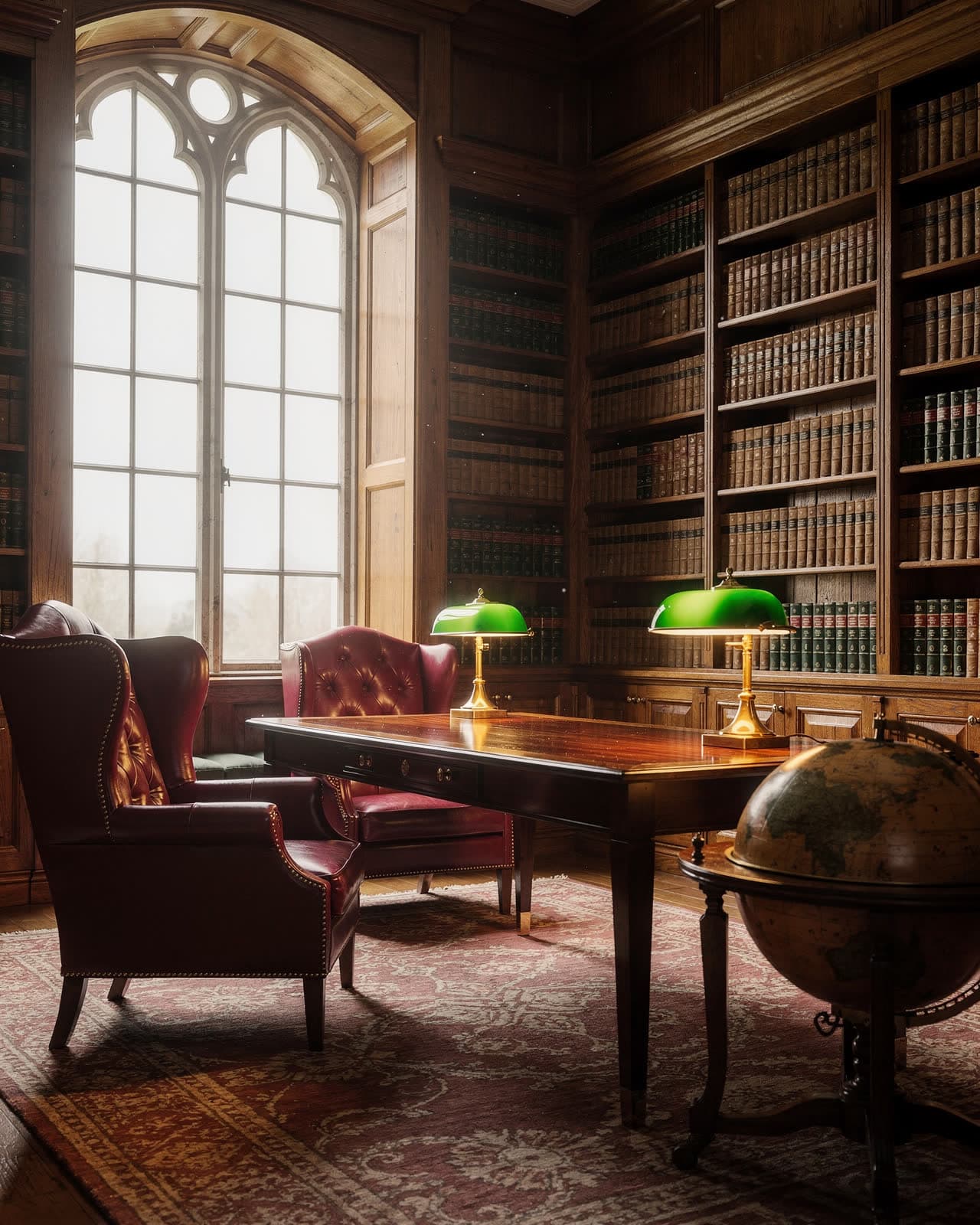 Library interior at a Thames school